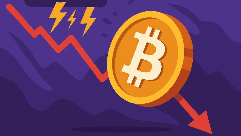 قیمت بیت کوین به زیر ۱۱۰٬۰۰۰ دلار رسید؛ دلیل ریزش بازار چه بود؟