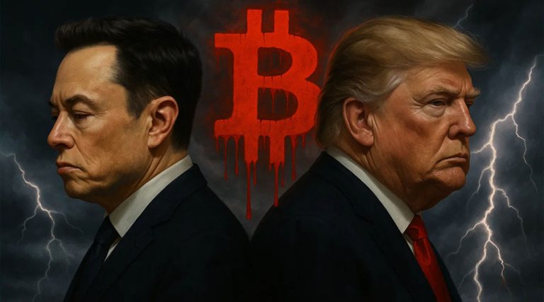 درگیری ترامپ و ماسک؛ سقوط بیت‌ کوین ادامه دارد؟