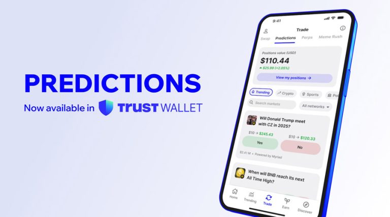 تراست ولت وارد بازار پیش‌بینی شد؛ معامله روی نتایج رویدادهای واقعی با یک کلیک!